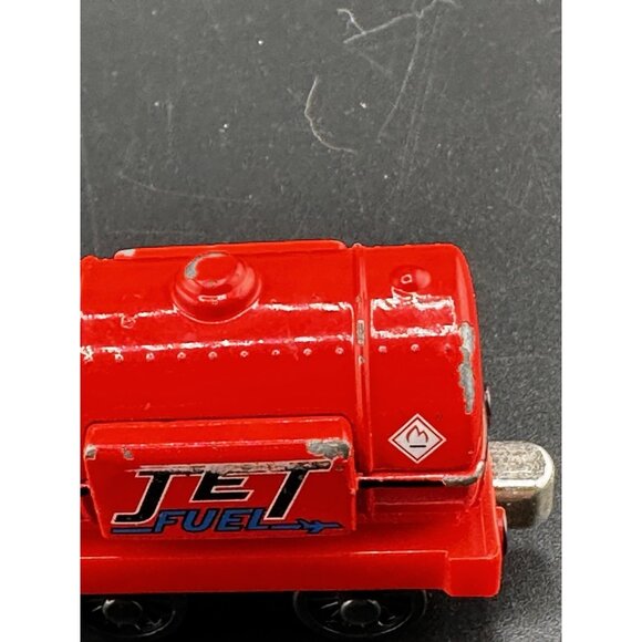 Thomas & Friends Red Jet Fuel Train Car Vtg 2003 Take N Play Along Diecast READ - Picture 7 of 14